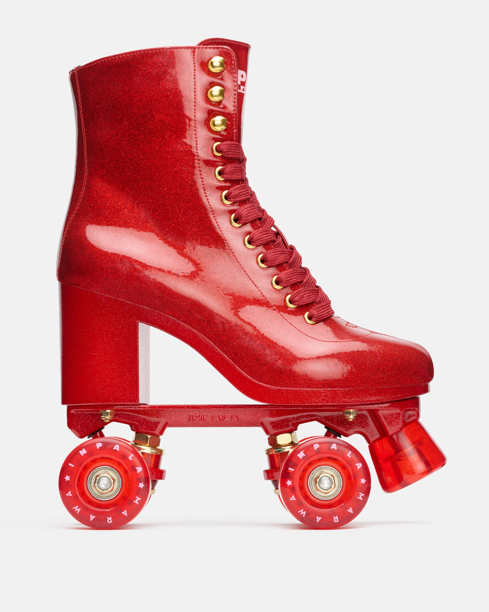 Impala Marawa High Heel Skate - Marawa Red Glitter - Image 3